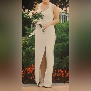 Elegant Cream Wedding Dress